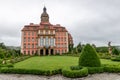 Piastow Slaski, dolnoÃâºlÃâ¦skie / Poland-June 21, 2020.:The historic Ksiaz castle in southern Poland. Well-kept historic estate in Royalty Free Stock Photo